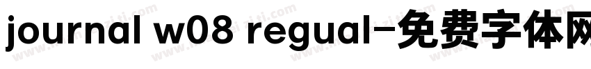 journal w08 regual字体转换